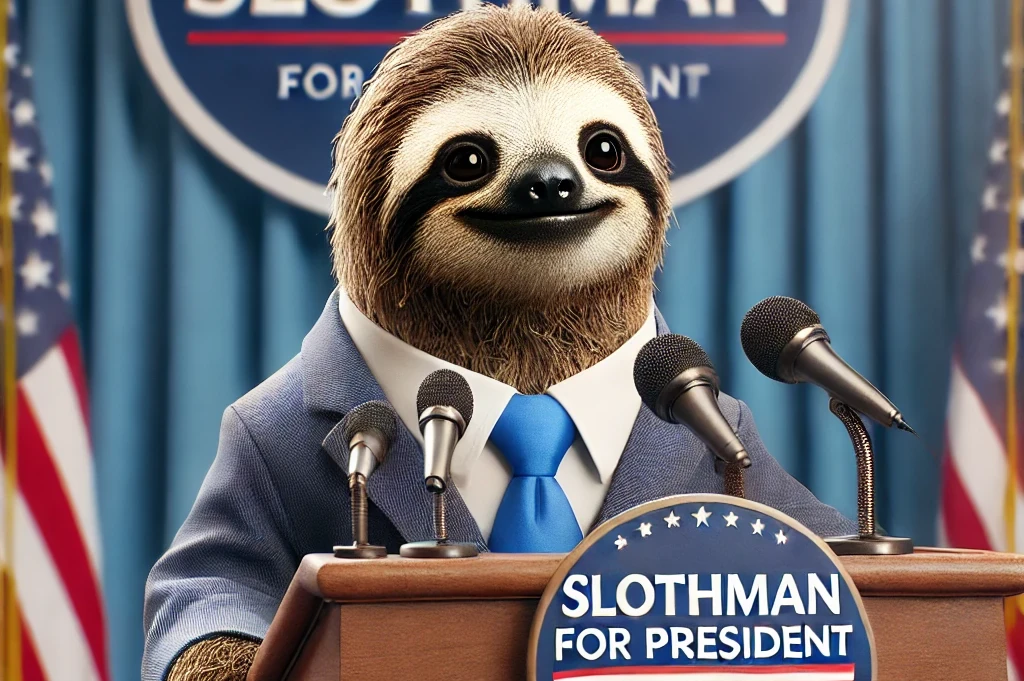 If A Sloth Tried To Get Elected President Of The US